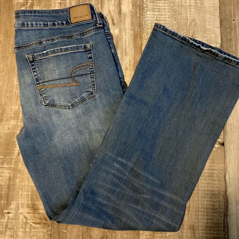 American Eagle Flare High Rise Jeans Sz 14 R